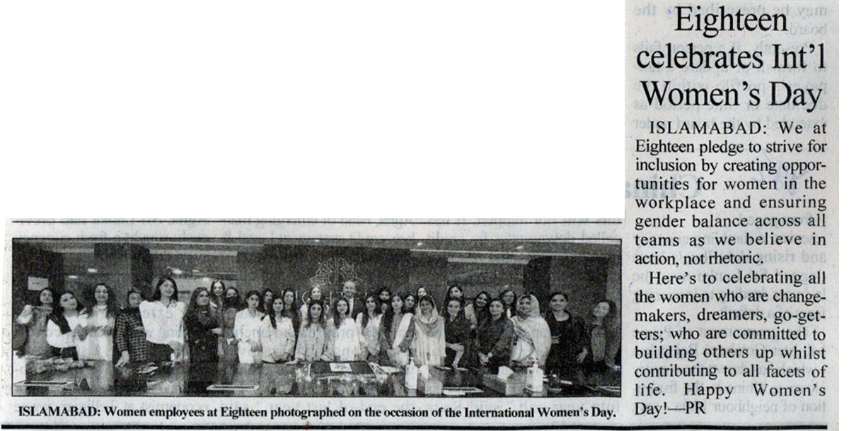 Women Day At Eighteen
