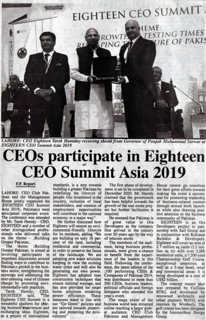 Eighteen CEO Summit Asia 2019