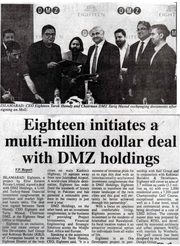 Eighteen deal with DMZ
