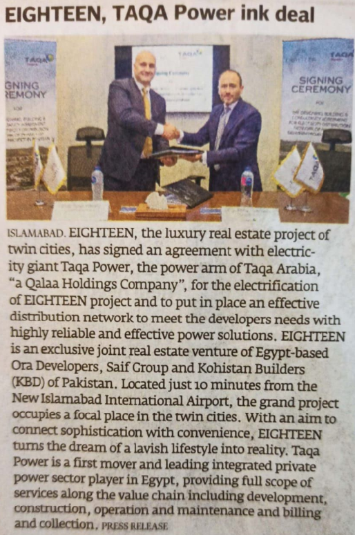 TAQA power ink deal