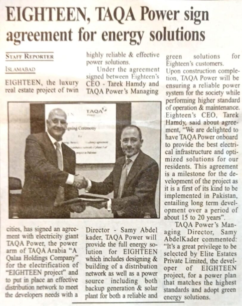 TAQA power sign