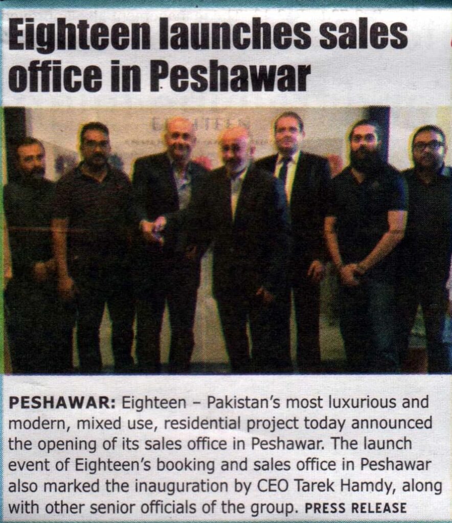 Eighteen sale office in Peshawar